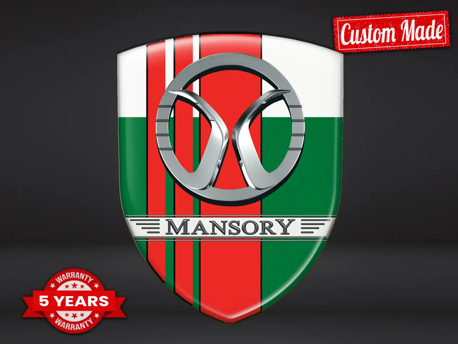 Mansory Pegatina Relieve Auto Resistente Premium Minimalista